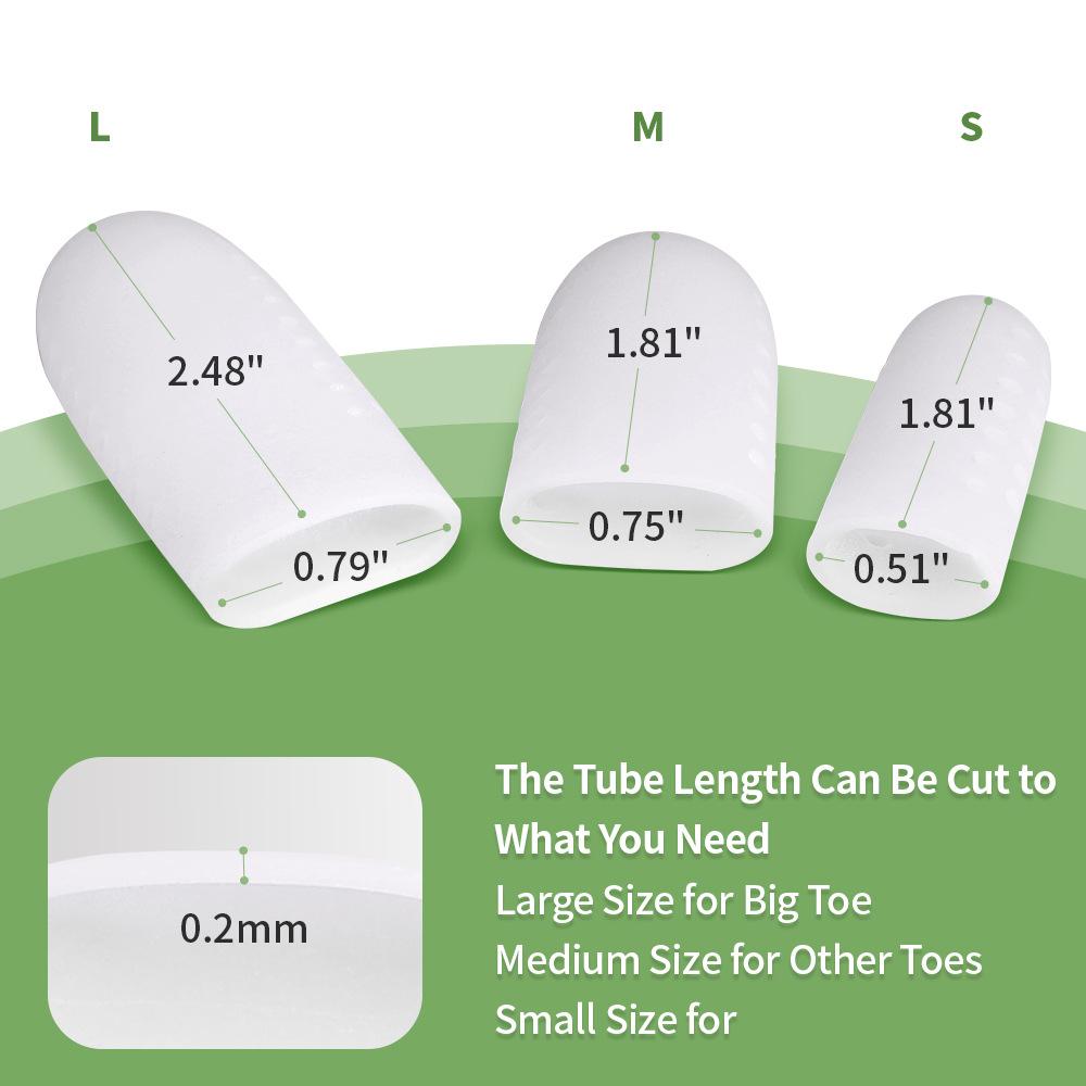 Защитный чехол для пальцев ног белый — фото 2