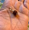 Sterling Silver 5 Mukhi Rudraksha Pendant, Yoga Prayer Bead