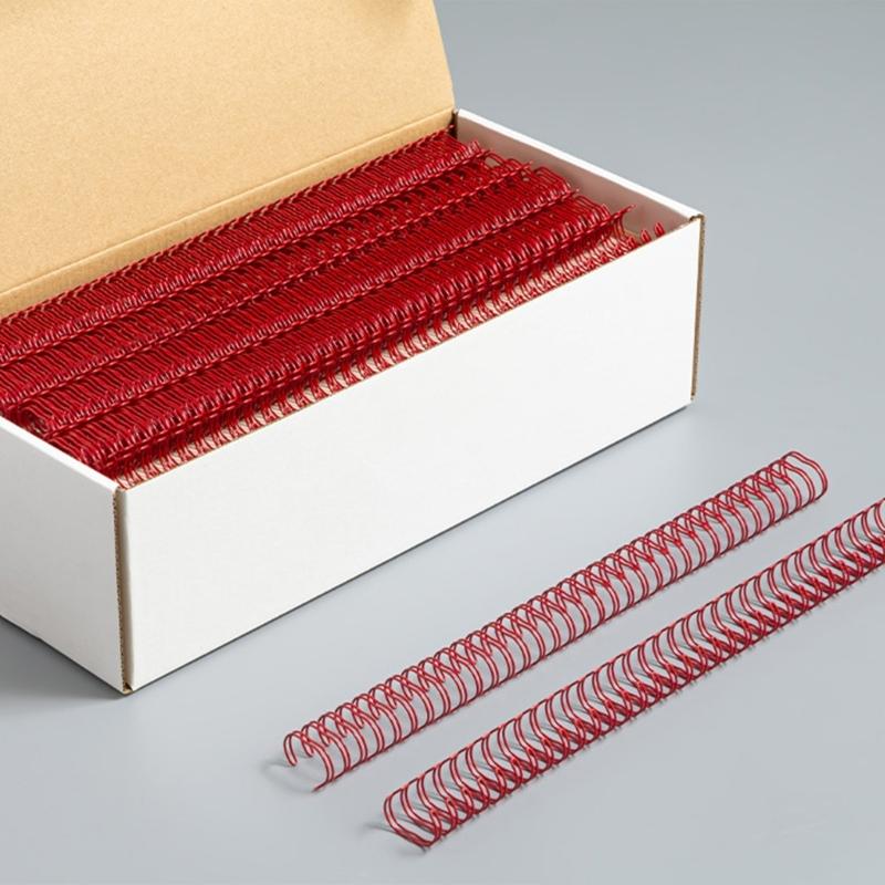 100Pcs Professional Binding Rings Heavy Duty Metal Binding Coils for Office School Supply 23 Holes 24 Holes OR 34 Holes