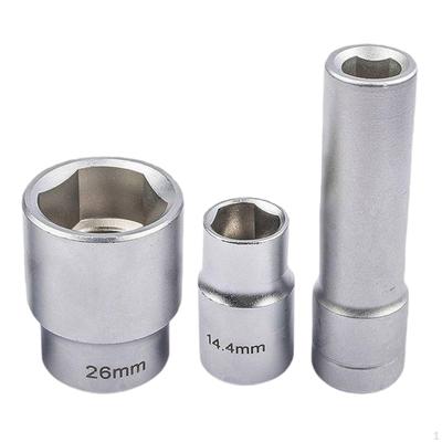3 Pieces 12.5mm Triangular Socket Tool Nuts Sockets Set Heat Processing Anti Rust Replacement for