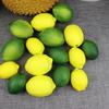 6pcs Yellow/Green Artificial Fake Lemons Realistic Faux Fruits Pography Props For Home Kitchen Table Decoration