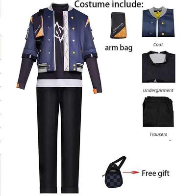 Mądry Kostium Cosplay Gra Zenles Strefa Zero Mężczyzna ZZZ Mądre Stroje Uniform do Odgrywania Ról na Imprezę Halloweenową Comic Con