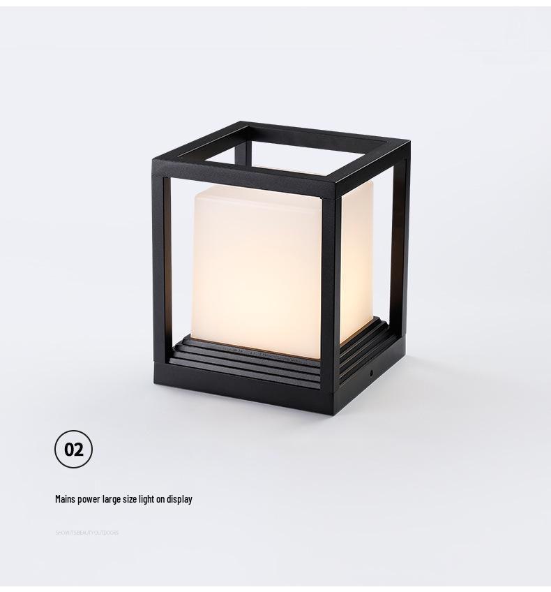 

European Minimalist Solar LED Pillar Light for Outdoor Waterproof Fence and Garden