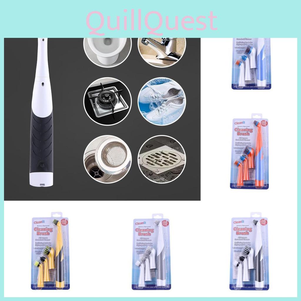 Cleaning Brush Set With Motor For Kitchen Scrubbing And Household Use