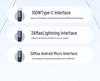 100W Fast-Charging Retractable Data Cable for Apple, Huawei, Android Type-C Devices