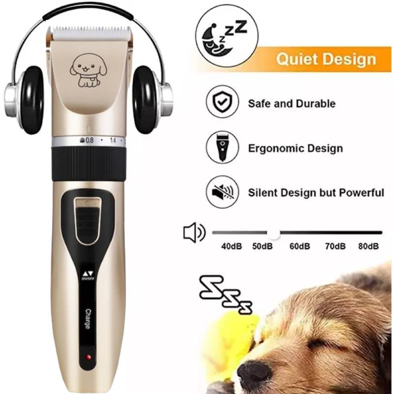 Cordless Pet Electric Dog Cats Grooming Clippers Low Noise Shaver Kit Trimmer