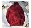 Trendy Herentrui met Hoge Hals, Dik Gebreid, Dubbele revers, Koreaanse Stijl