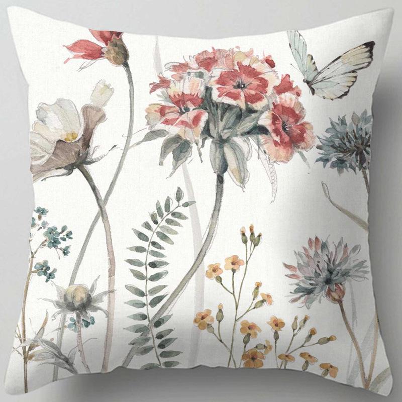 Home Decor Floral Patterns: Cherish Every Moment Pillow Covers Pattern Cushion Cover Suitable for Sofa Bedroom Car Pillow Cover