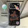 S-Sassy The Sasquatch For iPhone 17,16,15,14,13,12,Pro,Max,Plus,Mini,SE Magnetic Wireless Charging Transparent White Phone Case