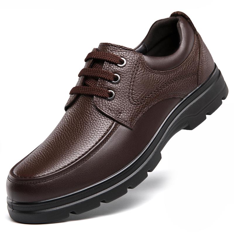 

2024 Новое поступление для мужчин Обувь на шнуровке для улицы Винтажная натуральная кожа Мужская повседневная обувь Классическая мужская удобная деловая обувь 44 коричневый