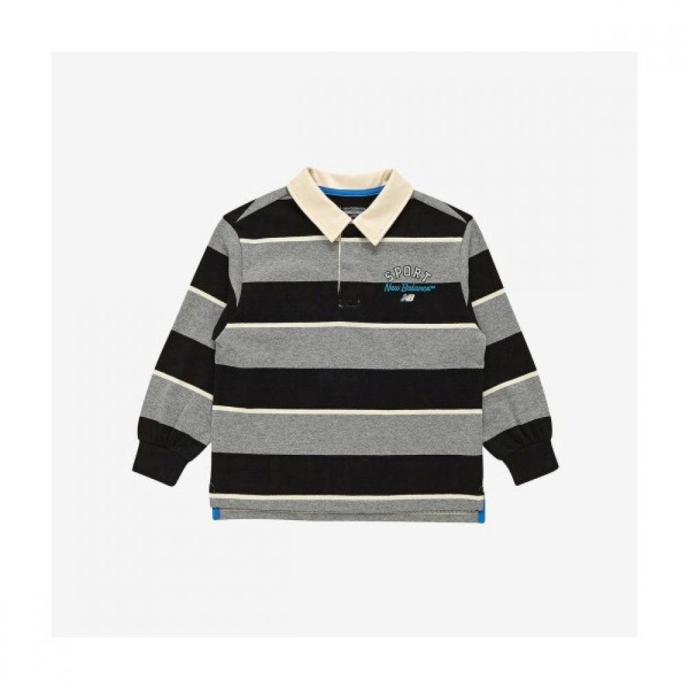 

New Balance Skies EssenTial STripe Rugby T shirT Nk9be3107u Bla (19)Black/100