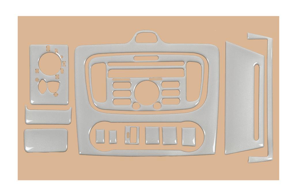 

Clima panel overlays (Mini-set, Aluminum) for Ford Focus II 2008-2011