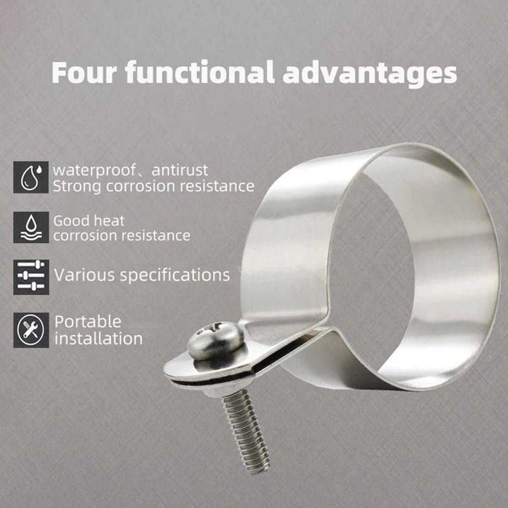1Pcs with Screws Nuts Grounding Clip Fastening Hardware Pipe Buckle New Hose Clamp