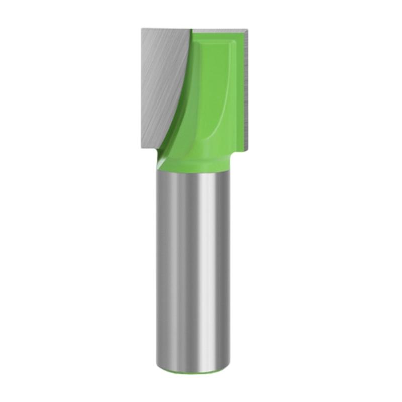 Durability Steel Tipped Bottom Cleaning Routers Bit for Efficient Woodworking Task with 1/2Inch Shank and Green Finishes