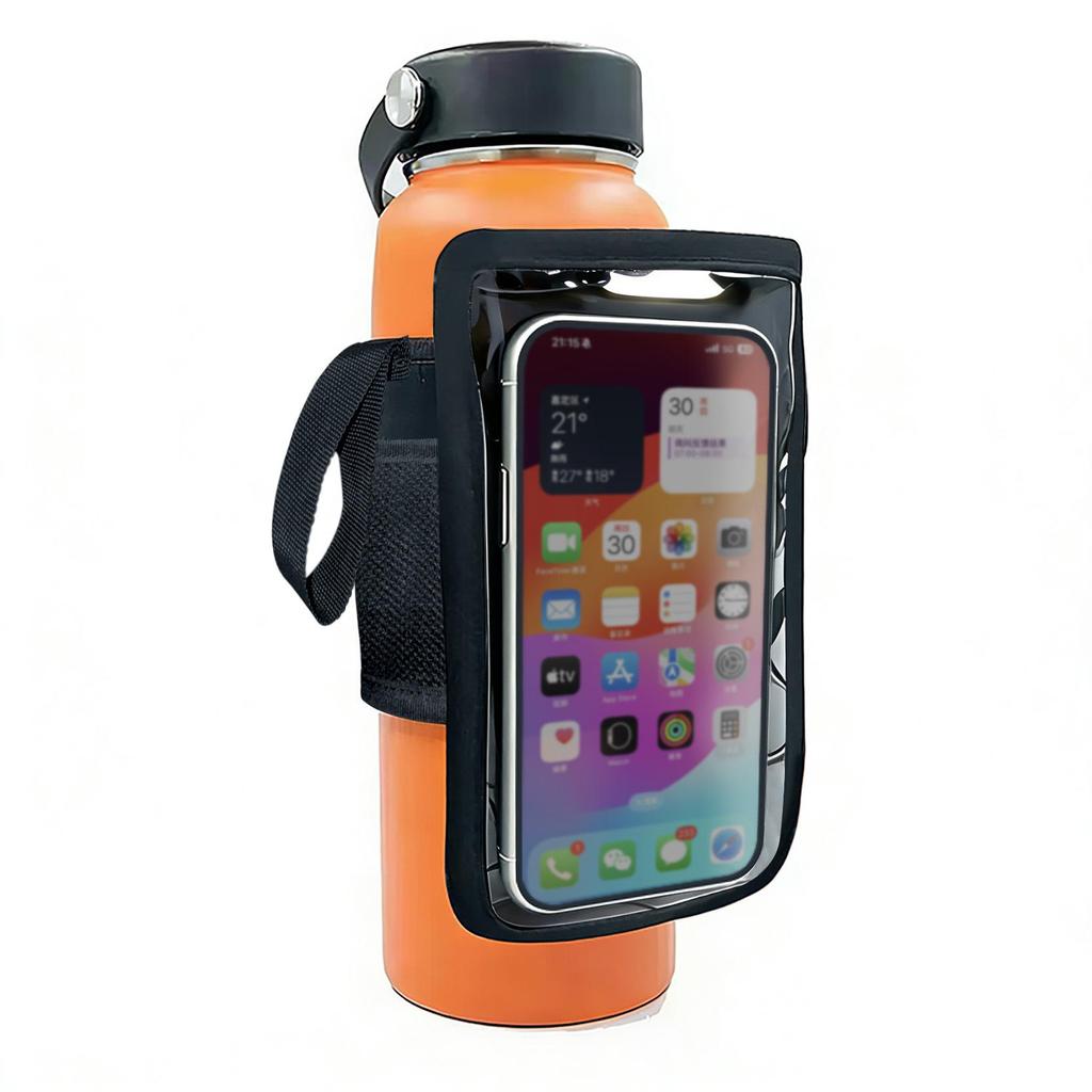 Outdoor Sports Insulated Water Bottle Bag with Magnetic Cup Holder - Large Capacity, Non-slip Design