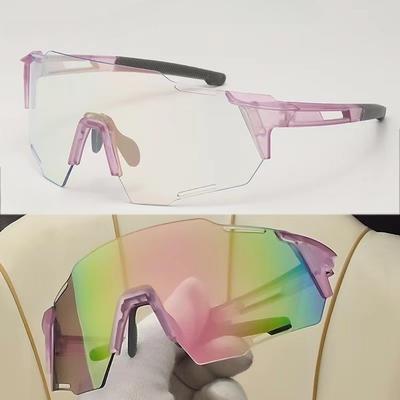 Photochromic Cycling Sunglasses Outdoor Sports Goggles Road Bike UV400 Bicycle Men Women Windproof Sun Glasses