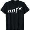 Lustiges Menschliches Fallschirmsprung Evolution Freifall Fallschirmspringer T-Shirt