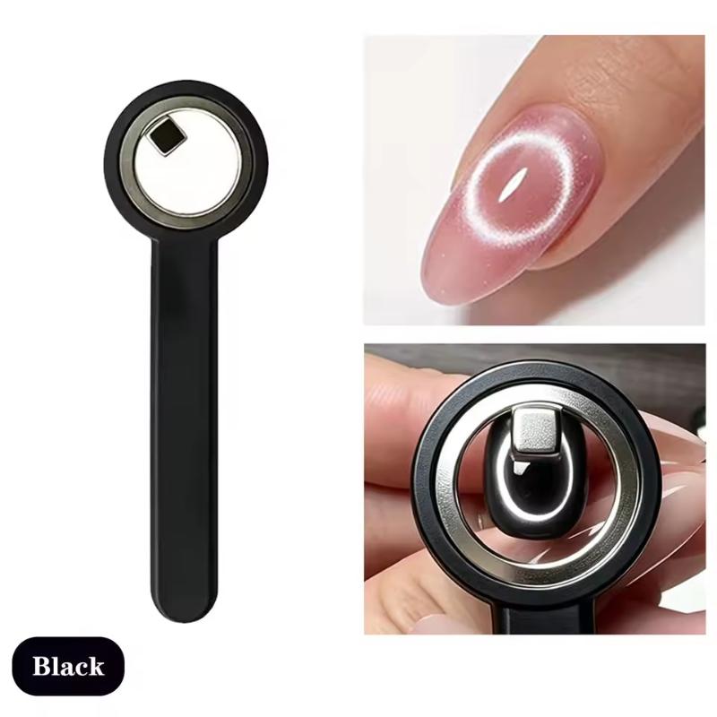 Anello Magnetico per Unghie Cat Eye Strumento Magnetico con Manico per Smalto Gel Cat Eye Manicure Fai da Te Strumenti per Manicure