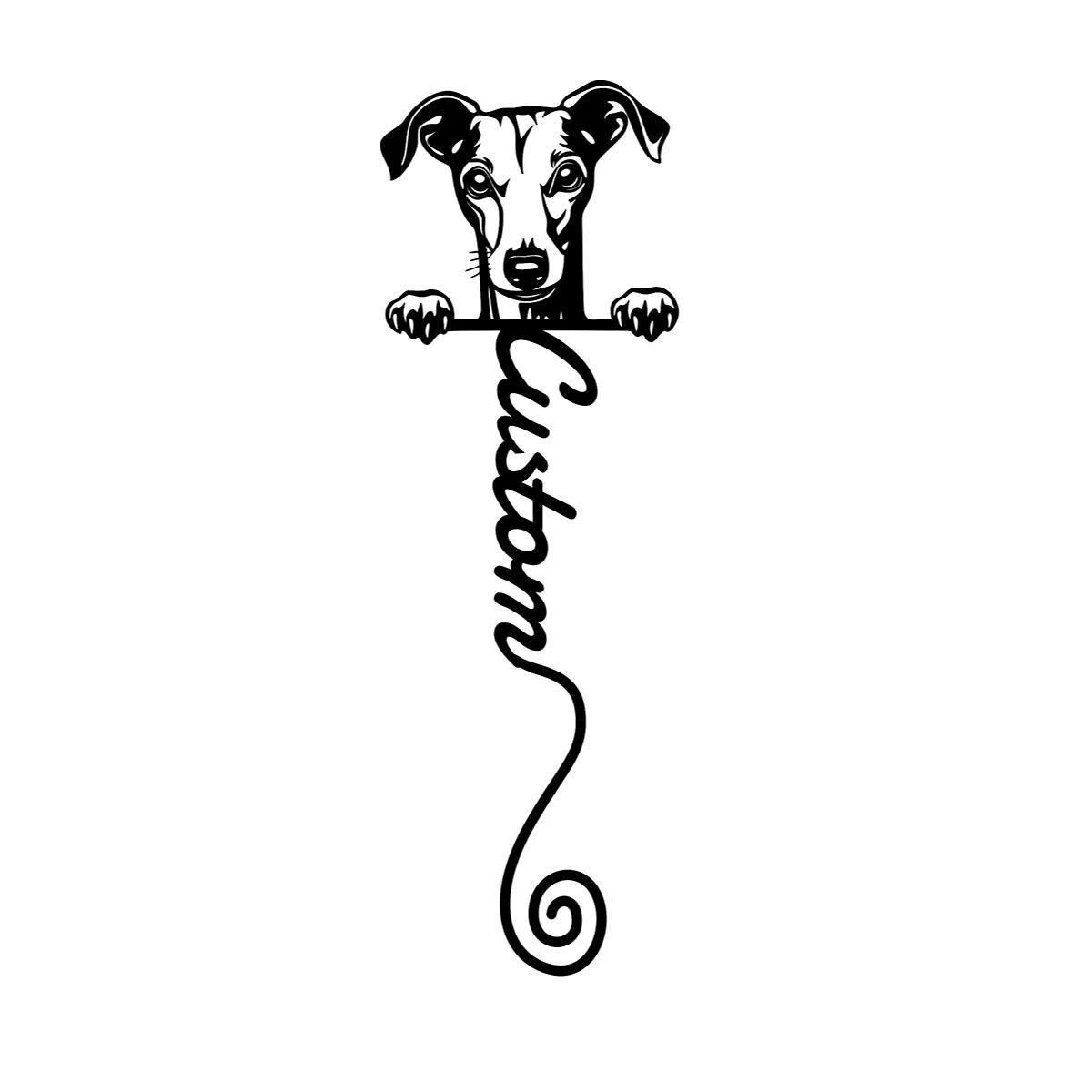 

Italian Greyhound Bookmark Metal Tin Sign Book Lover Gift Dog Lover Unique Back to School Teacher Gift