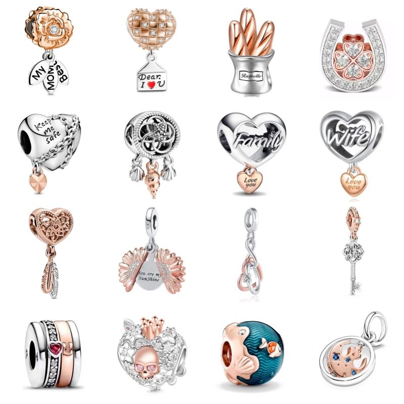 Fine Copper And Rose Gold Plated Sun Crown Pendat Fit Original Bracelet Trinket Necklace Jewelry Sunflower Charms