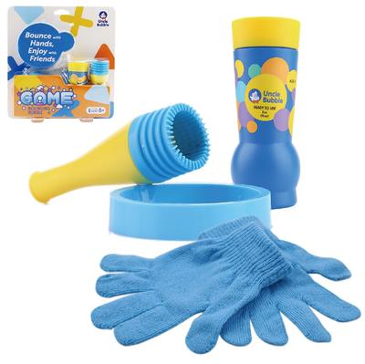 Bubble Set [Uncle Bubble Game Bouncing Bubbles & Gloves & Special Bubble Liquid] Camping Outdoor Fun Toys Kids Gifts Children Play Outdoor Play Yard
