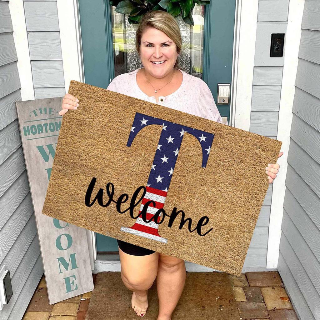 Fußmatte zum Unabhängigkeitstag, Eingangsteppich, Willkommen, Unabhängigkeitstag, Fußmatte, flecken- und lichtbeständig, Dekor, Willkommensmatte für den Außenbereich, dekorativ für Zuhause und drinnen
