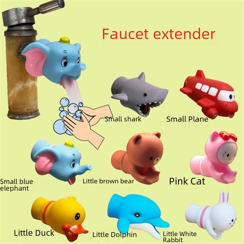 Cartoon Splash-Proof Faucet Extender for Kids' Hand Washing