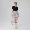 Women's 2025 Summer Slim Fit Casual Tennis & Badminton Outfit: Short Sleeve Tulip Top and Skirt Set