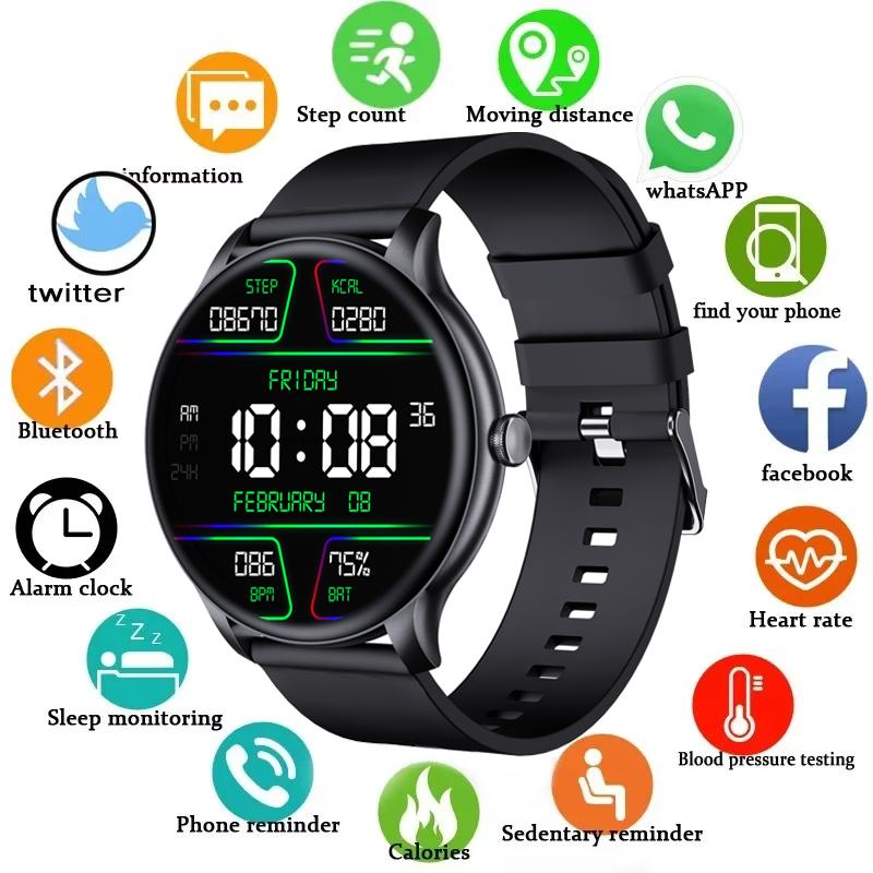 Sports Smart Watch Men Woman Gift Bluetooth Call Sport Heart Rate Fitness Tracker Smartwatch for Android IOS