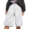 Puma Solid Color Belted Straight-Leg Multi-Pocket Casual Shorts Unisex Bottoms White 538806-76