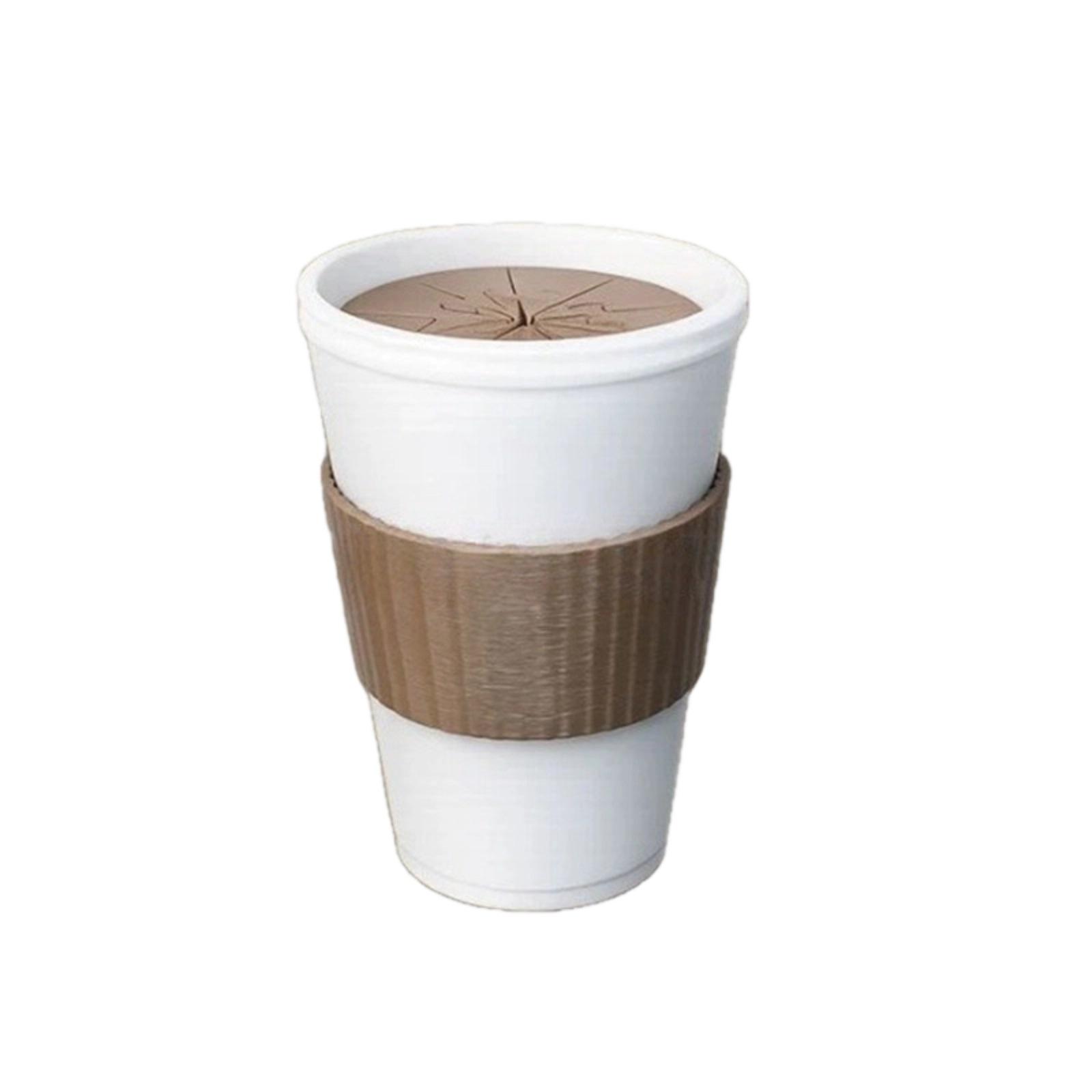 

3D Printed Coffee Cup Stress Relief Toy Office Desk Gadget Novelty Fidget Toy for Anxiety Reduction and Focus Improvement One Size