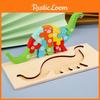Wooden Educational Animal Number Traffic 3d Puzzle For Toddlers Learning Play
