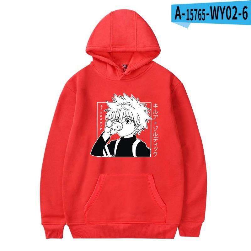 Cartoon Japaneses Comics HUNTER X HUNTER Men New Hoodie European Size Sweatshirt Graphic Print Man Sweatshirts Sleeve Fashion