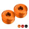 2pcs Mountain Cycle Pedal Cover M14 Pedal Screw Dust Cover Aluminum Alloy Repair Parts Riding Cyclin