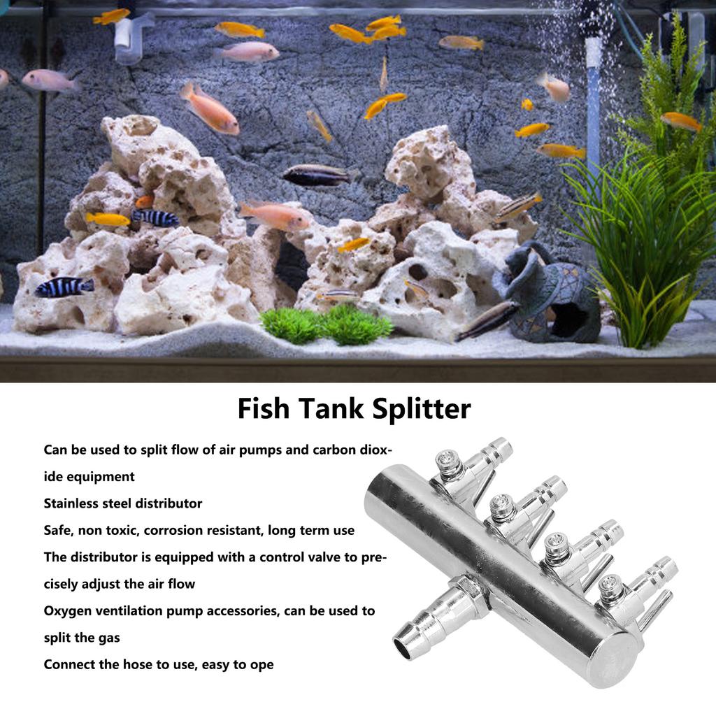 Fish   Distribution Valve Fish   Oxygen Pipe Carbon Dioxide Adjustment   Stainless Steel Distributor Valve