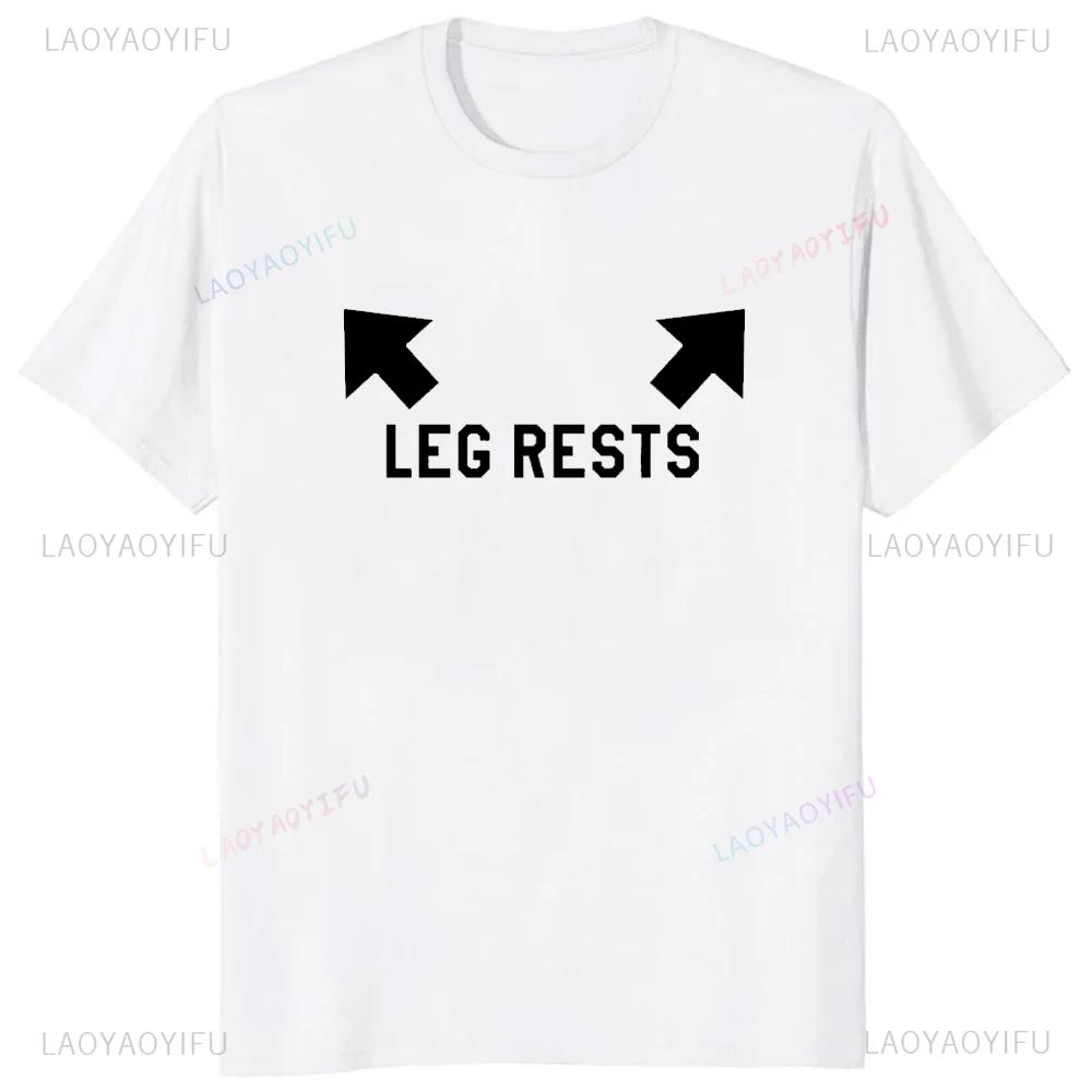 Humor Printed Leg Rests Dad Joke Adult TShirt Hip Hop Casual Fashion Loose Streetwear Unisex Tshirt Hot Sale Fathers Day Gift Tees S