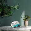 Classic Hippy Bus Collectible Piggy Bank Home Office Decor Tabletop Centerpiece Bookshelf Display - Vehicle Themed Savings Bank