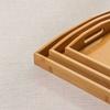 with Handles Bamboo Serving Tray Aesthetic Coffee Tea Tray Durable Food Storage Tray  Teapot Teacup