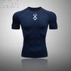 Men Short Sleeve T Shirt Compression Tights Men Fitness Running T-Shirt Breathable Sport Set Rashgard Gym Clothing