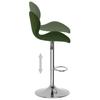 Bar Stool Set of 2 Dark Green Velvet