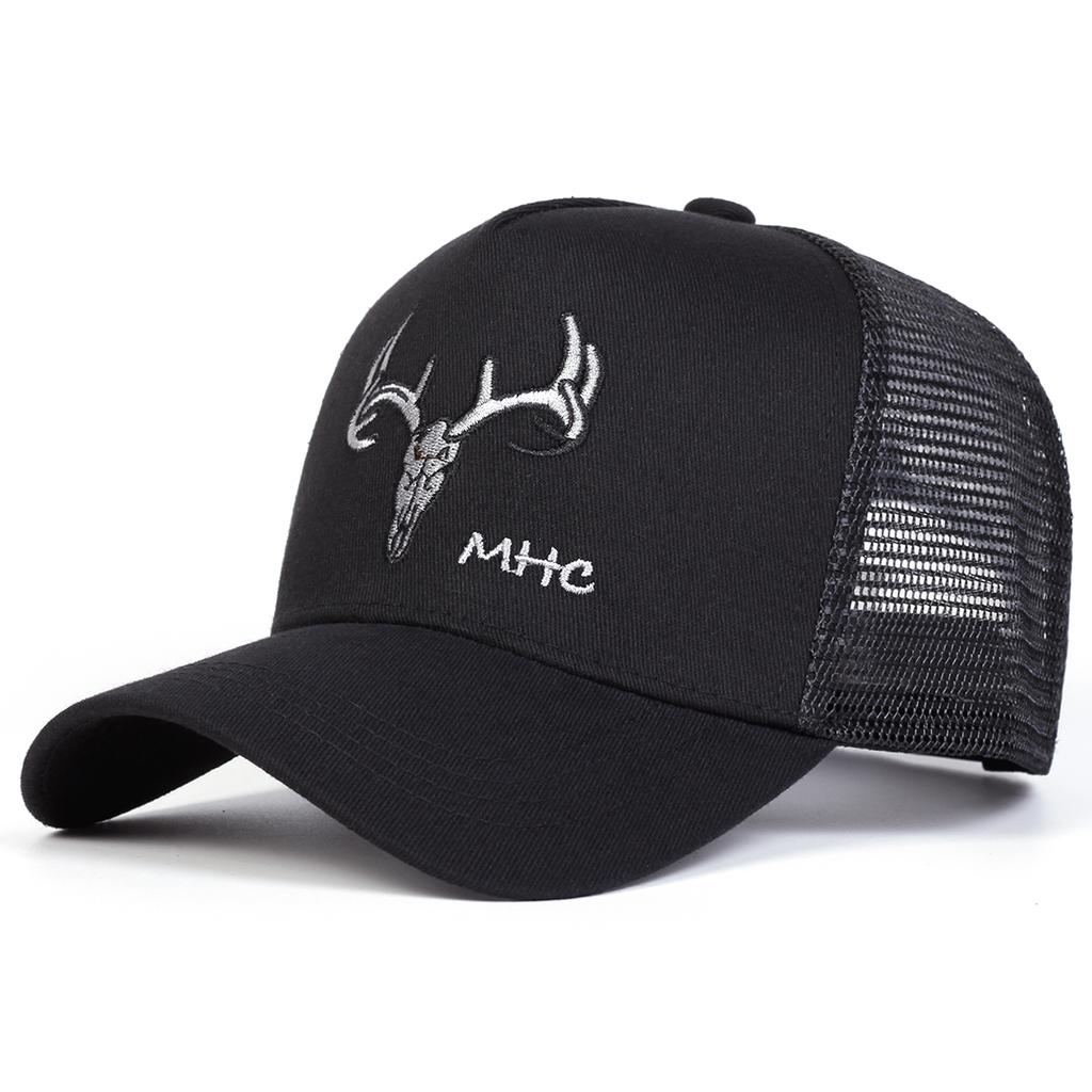 Unisex Geweih MHC Stickerei Baseball Netzmützen Outdoor Verstellbar Frühling und Sommer Lässig Sonnenschutzhut