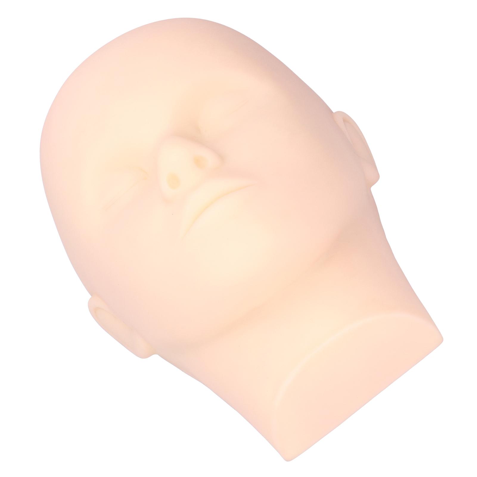 

Eyelash Extension Mannequin Head Makeup Practice Face Massage Training Head Accessory