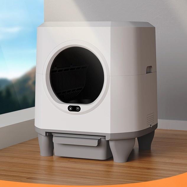 Cat Litter Box Self Cleaning Automatic Cat Litter Box Toilet Robot APP Control 80L Large Smart Cat Litter Box Self-cleaning