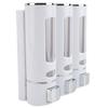 Shampoo Conditioner Dispenser Wall Mounted 3 Chamber Shower Soap Dispenser 400ml Per Bottle 1200ML Capacity Press