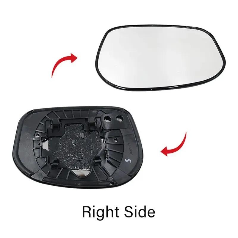 For Honda Fit 2009-2013 Jazz 2011-2013 Car Left Right Side Mirror Glass Rearview Mirror Lens w/ Backing Plate Door Accessories