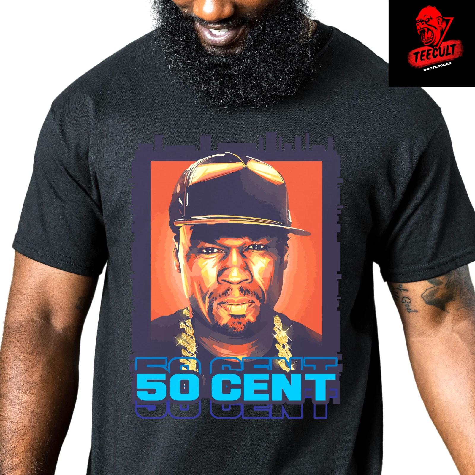 Men s and Women s T-shirts 50 Cent Rap & Hip Hop Music Inspirational Tee Unisex Cotton XS