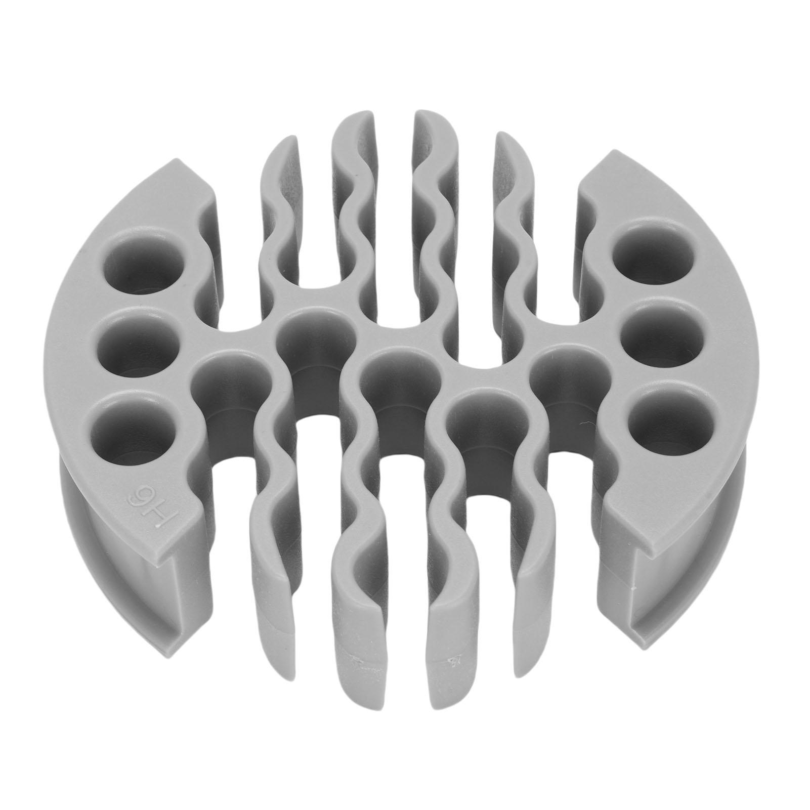 

Проволочный гребень Диаметр отверстия 0,3 дюйма Защита от спутывания Инструмент для организации кабелей для 30 сетевых кабелей серый