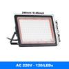 Led Floodlight Outdoor IP66 Waterproof 72 120LEDS LED Flood Light Spotlight LED Reflector Stage Lamp Floodlight Street Lamp