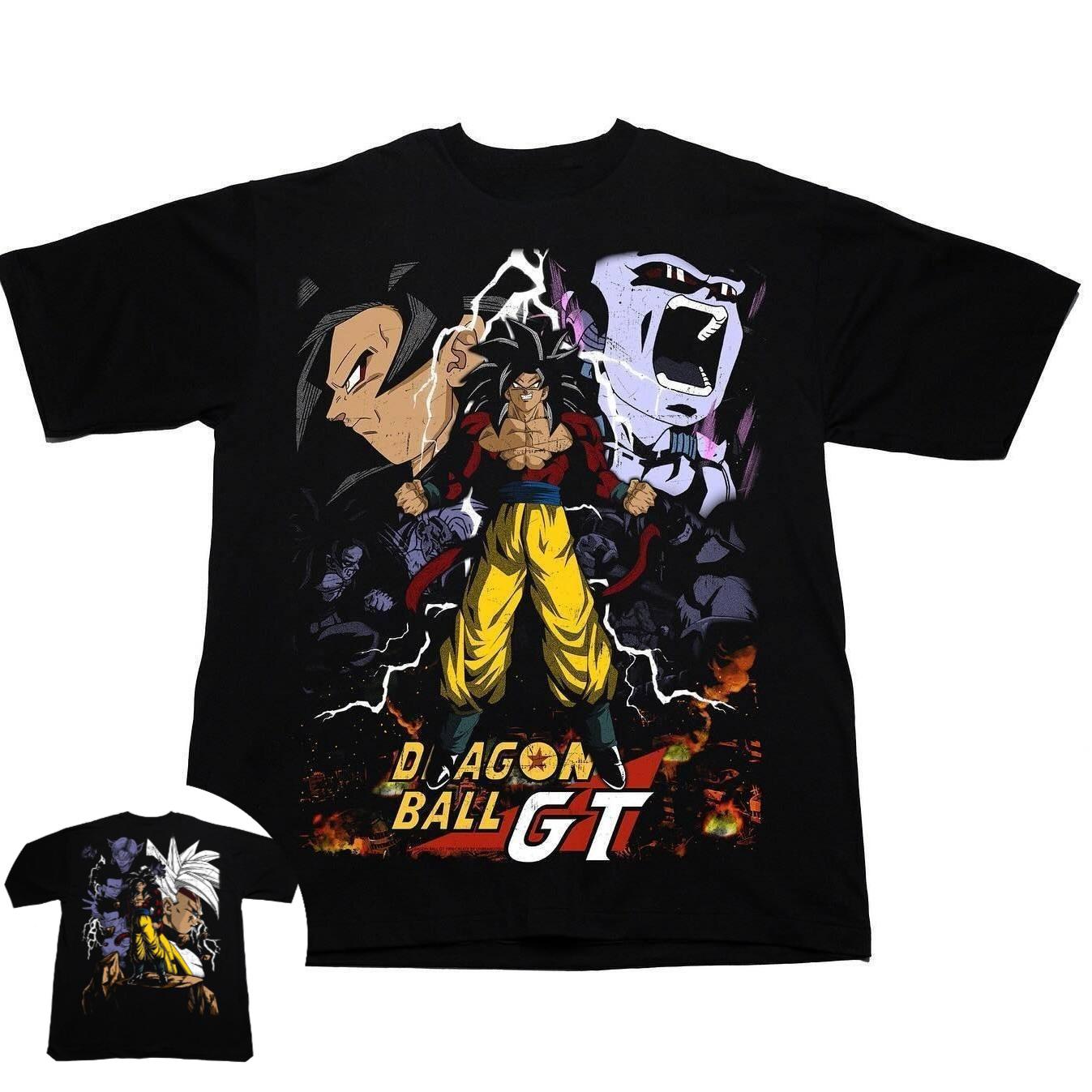 

Dragon Ball GT Animated Print Shortsleeved Highquality Casual Comfortable Childrens and Parents Clothing Set S