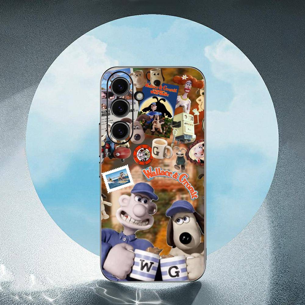 

WallaceS cute G-Gromit Luxury Black Phone Case For Samsung Galaxy S23 S24 S25 Ultra S22 Plus S21 SamsungS22 plus 5G